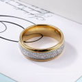 Amazon Hot Sale 8mm Silber Draht Wolfram Ringe Gold Persönlichkeit Wolfram Ring